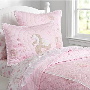 Pottery Barn Unicorn Quilt & Shams